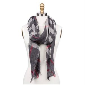 Octavia Amare Plaid Oblong Scarf